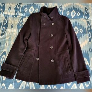 H&M black peacoat